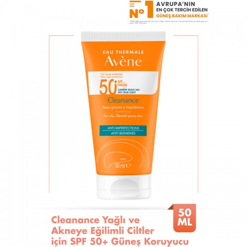 Avene Cleanance SPF 50+ Yağlı Cilt Güneş Kremi 50ml