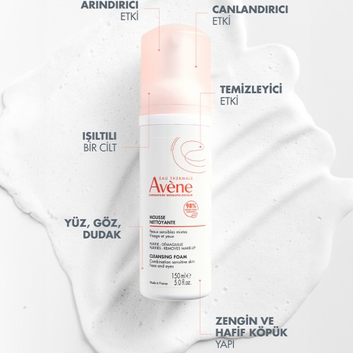 Avene Cleansing Foam - Yüz Temizleme Köpüğü 150ml