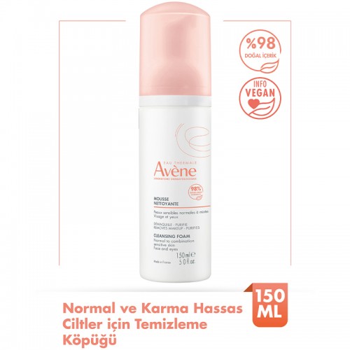 Avene Cleansing Foam - Yüz Temizleme Köpüğü 150ml