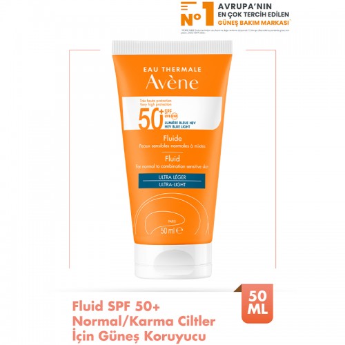 Avene Fluide SPF 50+ Güneş Koruyucu Bakım Kremi 50ml