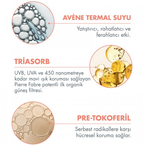 Avene Fluide SPF 50+ Güneş Koruyucu Bakım Kremi 50ml