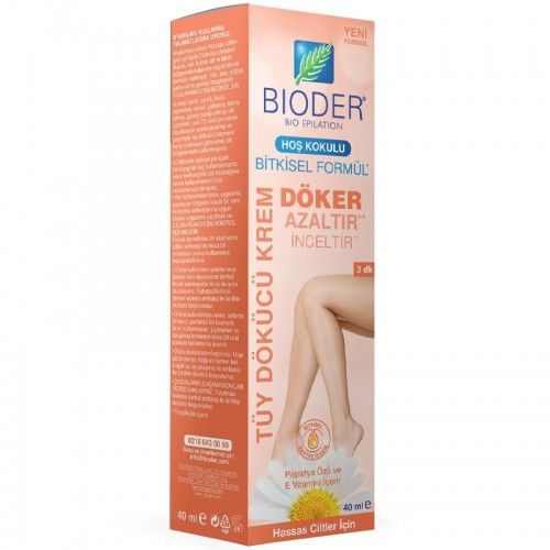 Bioder Tüy Dökücü Krem Hassas Ciltler 40ml
