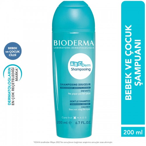 Bioderma ABCDerm Gentle Shampoo - Çocuk için Saç Şampuanı 200ml