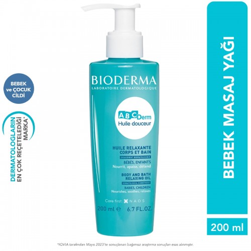 Bioderma ABCDerm Relaxing Oil - Bebek Masaj Yağı 200ml