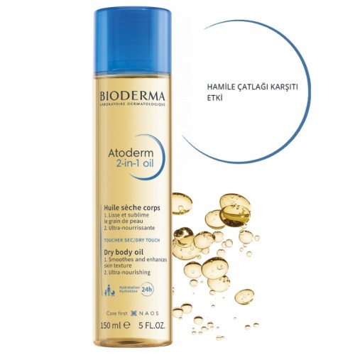 Bioderma Atoderm 2-in 1 Body Oil - Çatlak Önleyici Nemlendirici Bakım Yağı 150ml