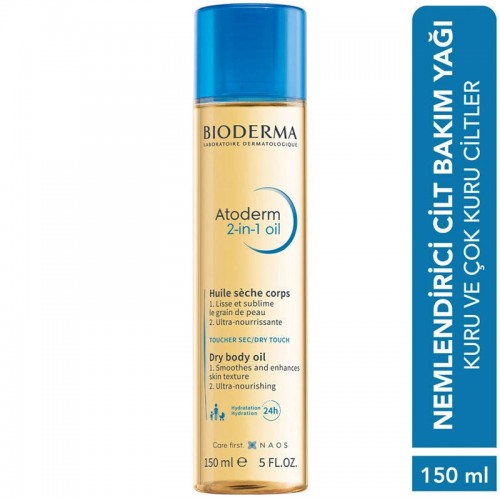 Bioderma Atoderm 2-in 1 Body Oil - Çatlak Önleyici Nemlendirici Bakım Yağı 150ml