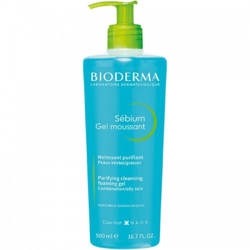 Bioderma Sebium Foaming Gel - Yağlı Ciltler için Temizleyici Jel 500ml