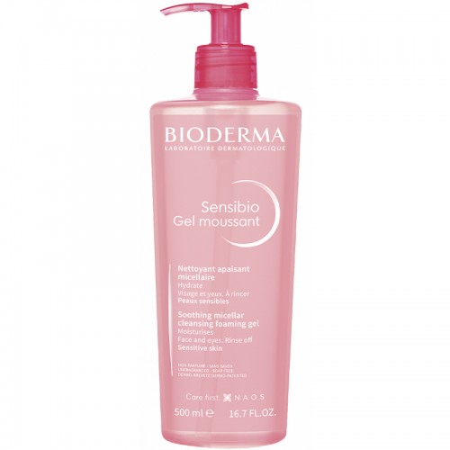 Bioderma Sensibio Foaming Gel - Hassas Ciltler için Temizleyici Jel 500ml