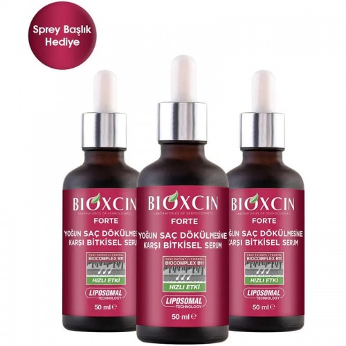 Bioxcin Forte Yoğun Saç Dökülmesine Karşı Bitkisel Serum 3x50ml