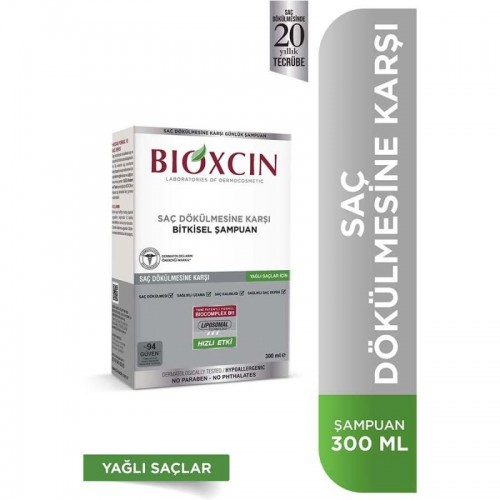 Bioxcin Genesis Saç Dökülmesine Karşı Bitkisel Şampuan - Yağlı Saçlar 300ml