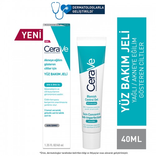 CeraVe Akneye Eğilim Gösteren Ciltler için Yüz Bakım Jeli 40ml