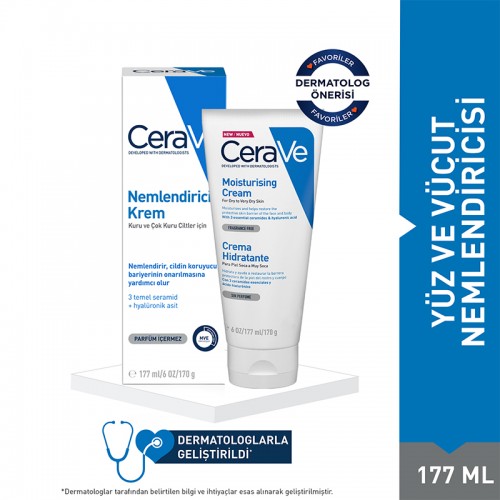 CeraVe Moisturising Cream - Nemlendirici Bakım Kremi 177ml