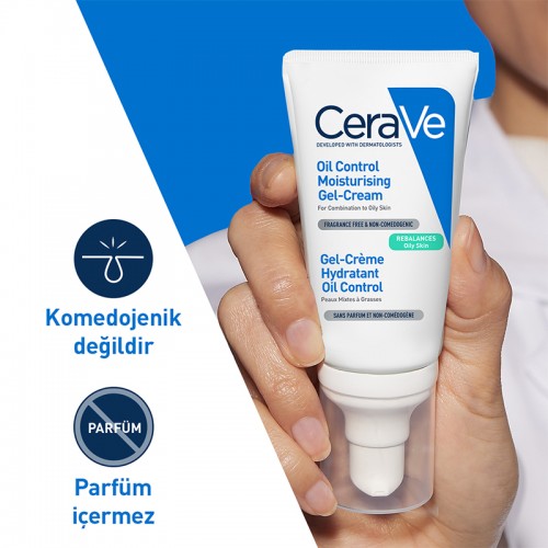 CeraVe Oil Control Moisturizing Gel Cream - Yağlanma Karşıtı Nemlendirici Krem 52ml