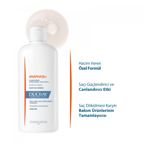 Ducray Anaphase + Shampoo - Saç Dökülmesine Karşı Şampuan 400ml
