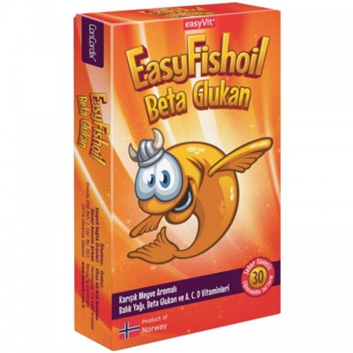 EasyFishoil Beta Glukan - Çiğnenebilir Jel Form 30 Tablet
