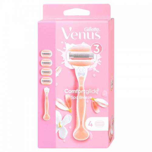 Gillette Venus Comfortglide Spa Breeze Kadın Tıraş Makinesi & 4 Yedek Tıraş Bıçağı