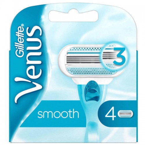 Gillette Venus Smooth - Kadın Tıraş Bıcağı Yedek 4'lü