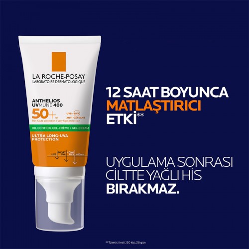 La Roche Posay Anthelios Dry Touch Gel-Cream SPF50+ Güneş Koruyucu 50ml