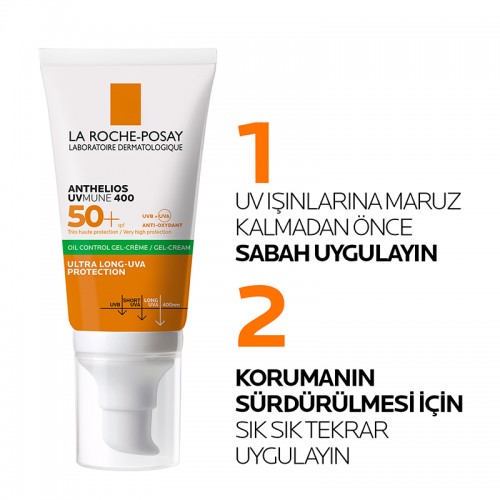 La Roche Posay Anthelios Dry Touch Gel-Cream SPF50+ Güneş Koruyucu 50ml