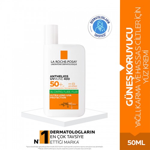 La Roche Posay Anthelios Oil Control Fluide SPF 50+ Güneş Kremi 50ml
