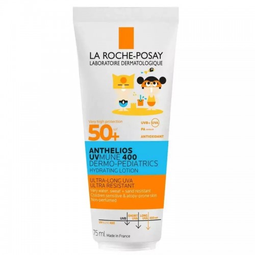 La Roche Posay Anthelios Uvmune 400 Dermo Pediatric Hydrating Lotion SPF 50+ Çocuk Güneş Losyonu 75ml