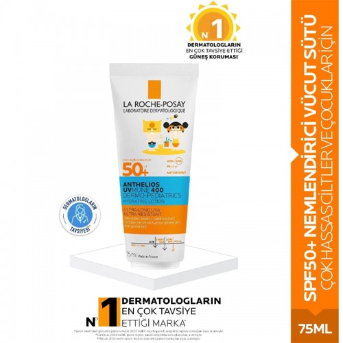 La Roche Posay Anthelios Uvmune 400 Dermo Pediatric Hydrating Lotion SPF 50+ Çocuk Güneş Losyonu 75ml