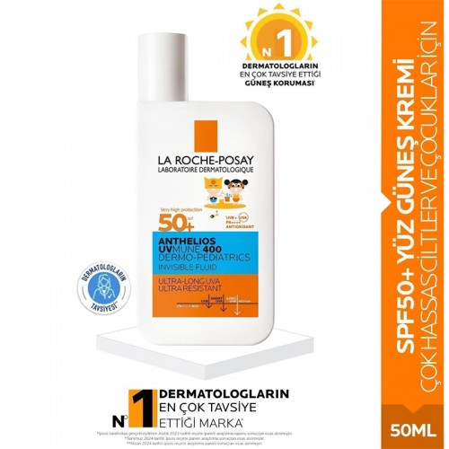 La Roche Posay Anthelios Uvmune 400 Dermo Pediatric Invisible Fluid SPF 50+ Çocuk Güneş Koruyucu 50ml