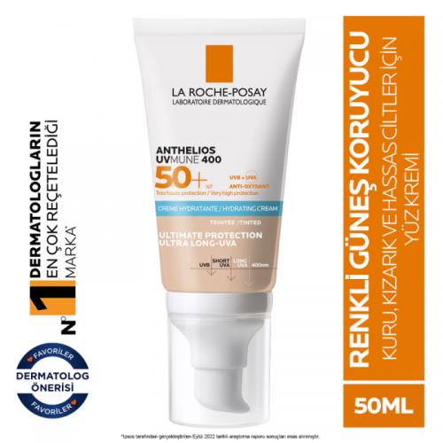 La Roche Posay Anthelios UVMune SPF50+Tinted - Renkli Güneş Kremi 50ml