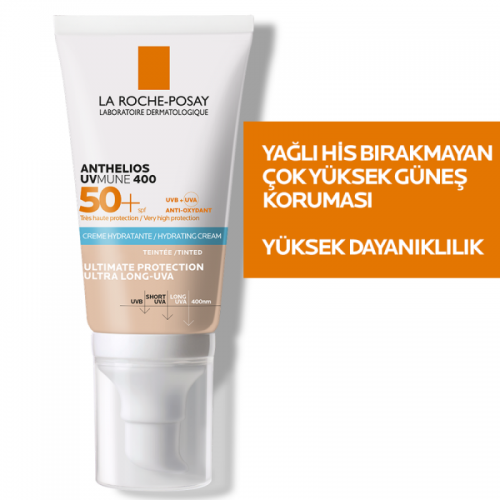 La Roche Posay Anthelios UVMune SPF50+Tinted - Renkli Güneş Kremi 50ml