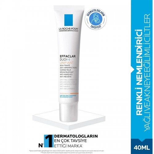 La Roche Posay Effaclar Duo Unifiant -Renkli Bakım Kremi Medium 40ml