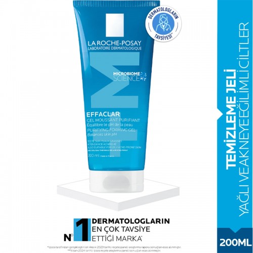La Roche Posay Effaclar Gel - Yağlı Ciltler İçin Temizleyici Jel 200ml