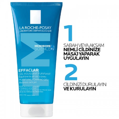 La Roche Posay Effaclar Gel - Yağlı Ciltler İçin Temizleyici Jel 200ml
