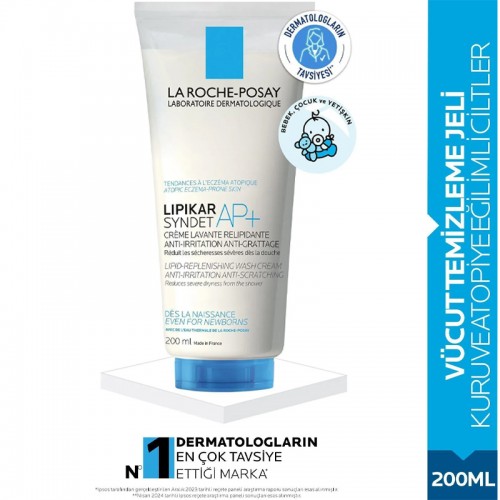 La Roche Posay Lipikar Syndet AP+ Hassas Cilt Vücut Yıkama Jeli 200ml