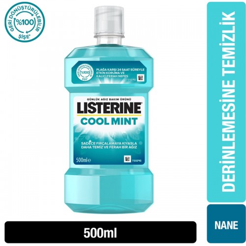 Listerine Cool Mint - Nane Aromalı Ağız Bakım Suyu 500ml