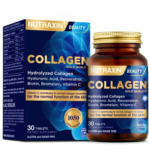 Nutraxin Beauty Collagen Gold Quality - Takviye Edici Gıda 30 Tablet