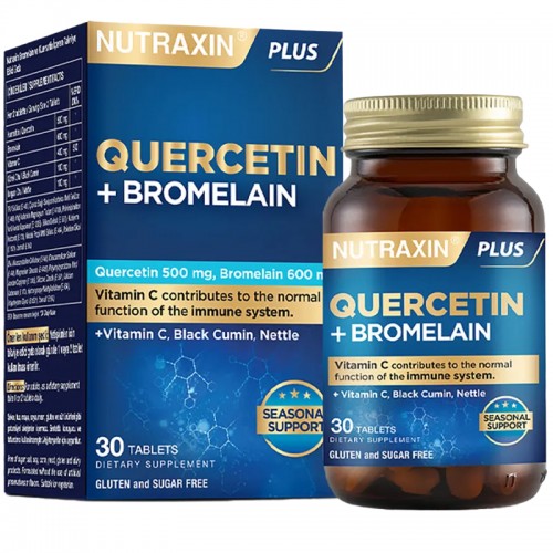 Nutraxin Plus Quercetin Bromelain - Takviye Edici Gıda 30 Tablet