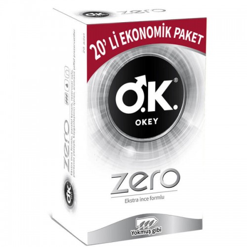 Okey Zero Prezervatif Ekonomik Paket 20'li