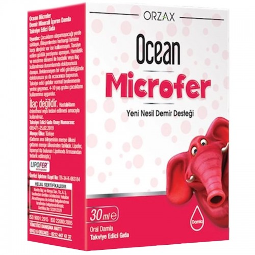 Orzax Ocean Microfer - Çocuklar İçin Takviye Edici Gıda 30 ml Damla