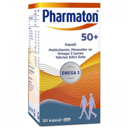 Pharmaton 50+ Kapsül Takviye edici Gıda - 30 Kapsül