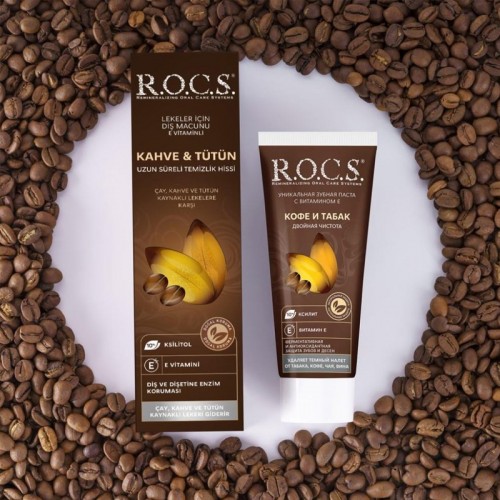 Rocs Kahve & Tütün Lekelerine Karşı Diş Macunu 60ml