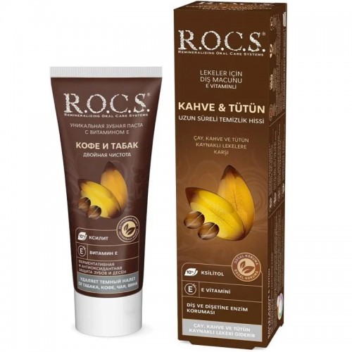 Rocs Kahve & Tütün Lekelerine Karşı Diş Macunu 60ml