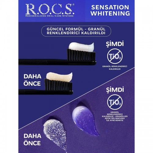 Rocs Sensation Whitening Beyazlatıcı Parlatıcı Diş Macunu 60ml