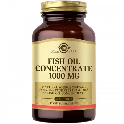 Solgar Fish Oil Concentrate Takviye Edici Gıda 1000mg/60 Softjel