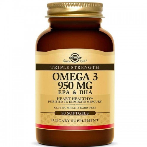 Solgar Omega 3 Takviye Edici Gıda 950Mg/50 Kapsül
