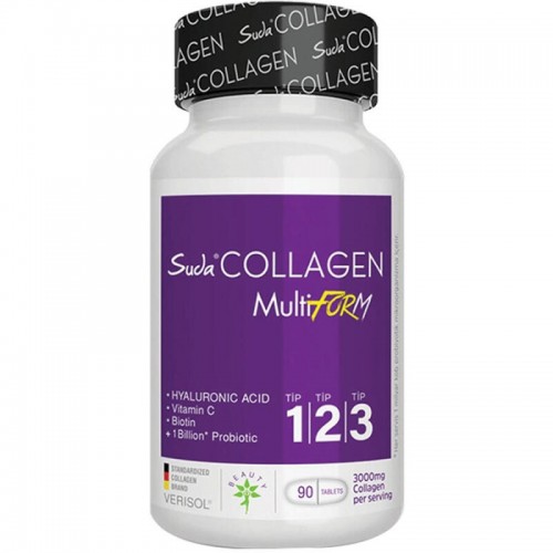Suda Collagen Kolajen Takviye Edici Gıda 90 Tablet Plastik Şişe