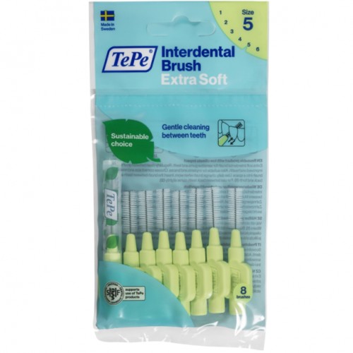 Tepe Extra Soft Arayüz Fırçası 0.8 mm Yeşil