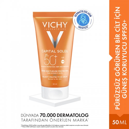 Vichy Capital Soleil SPF 50+ Koruyucu Güneş Kremi 50ml