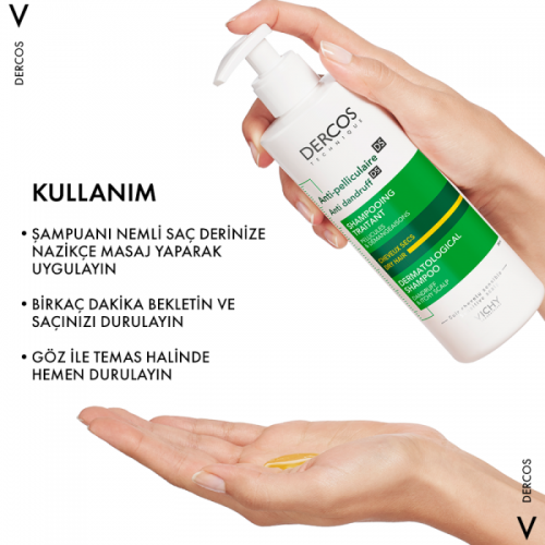 Vichy Dercos Anti Dandruff Shampoo - Kepek Karşıtı Şampuan 390ml