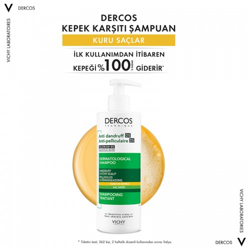 Vichy Dercos Anti Dandruff Shampoo - Kepek Karşıtı Şampuan 390ml