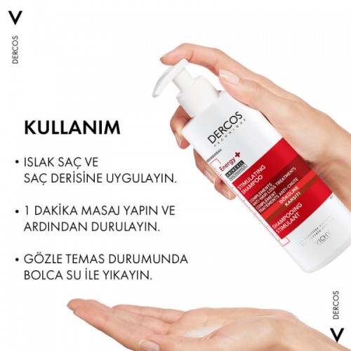 Vichy Dercos Energisant Shampoo - Dökülme Karşıtı Bakım Şampuanı 400ml